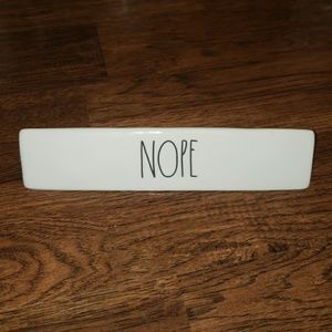 Rae Dunn Nameplate NOPE